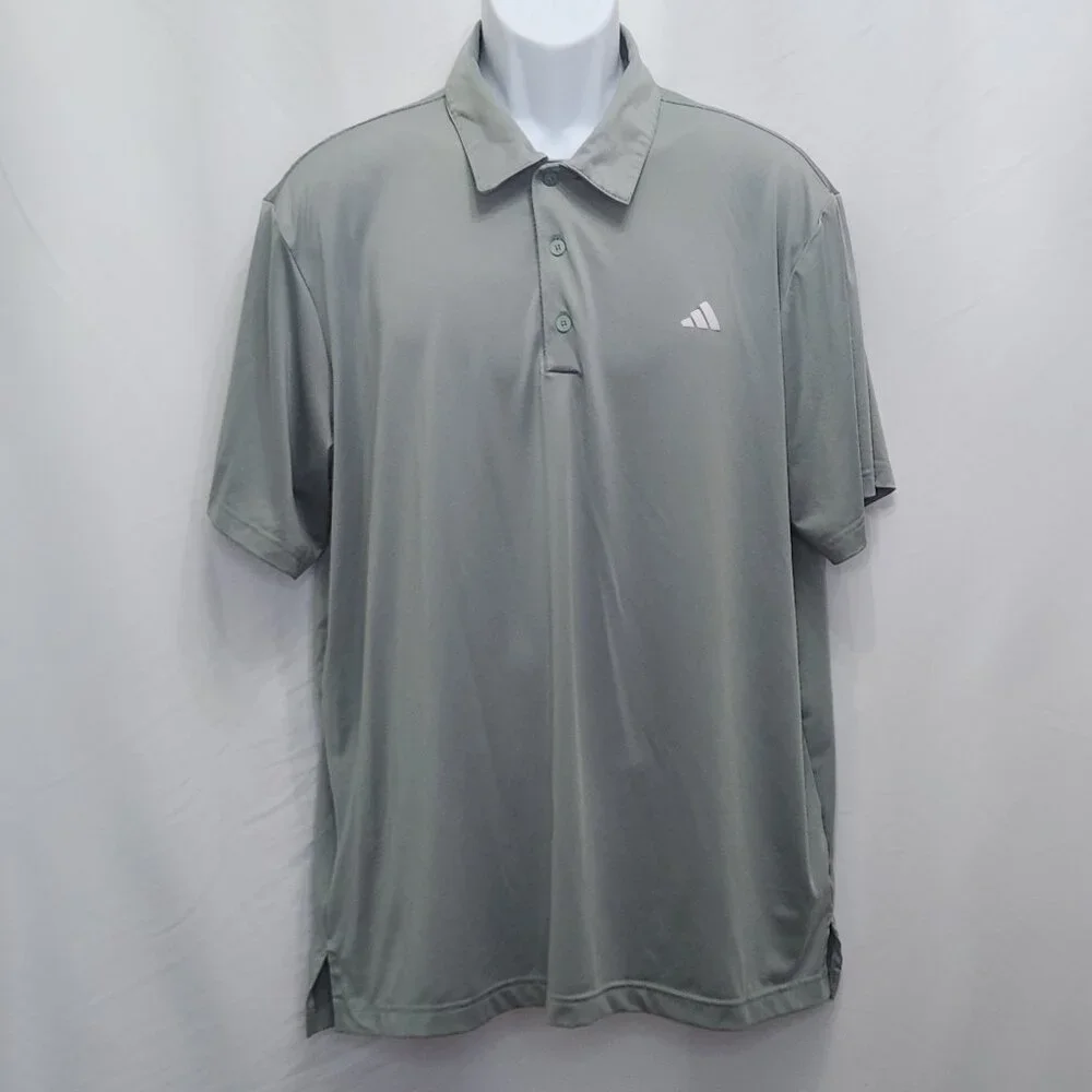Adidas Performance Polo Shirt Mens XL Green Golf Short Sleeve Casual Work JJ01